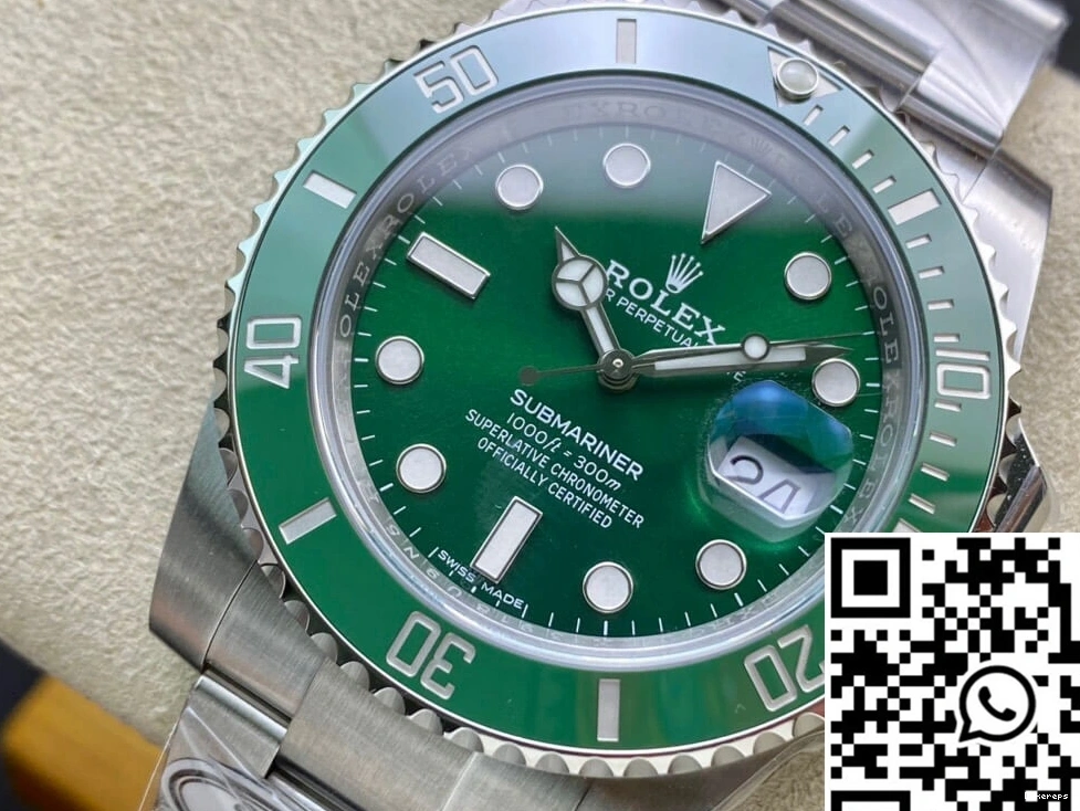 Factory V4 116610LV-97200 Green Dial Submariner Clean Rolex 1221